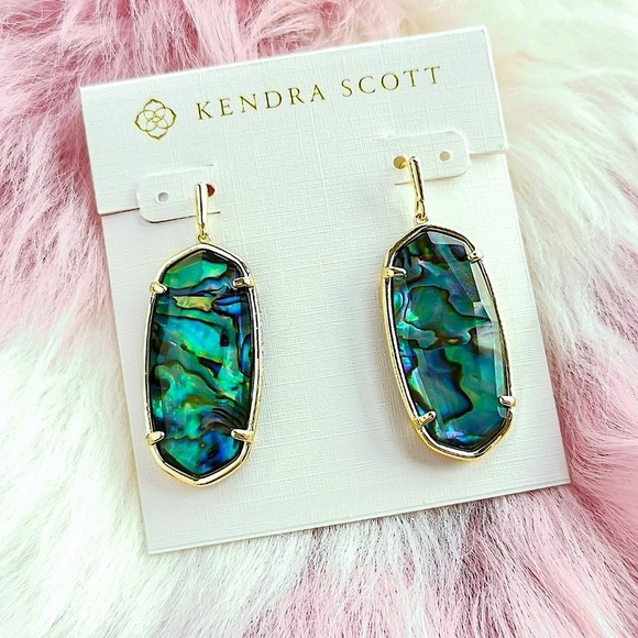 Kendra Scott Jewelry - KENDRA SCOTT Faceted Elle Gold Earrings in Abalone • MSRP $78